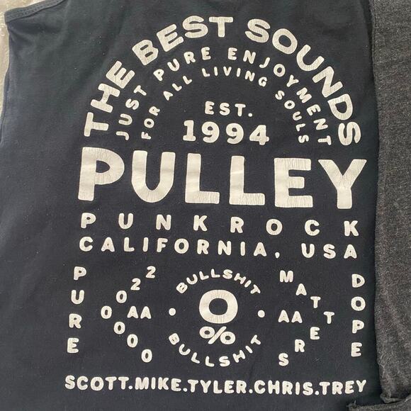 Lot of 3 Pulley Womens Size Large Tank Tops Punk Rock Band Music Hardcore - Picture 3 of 6